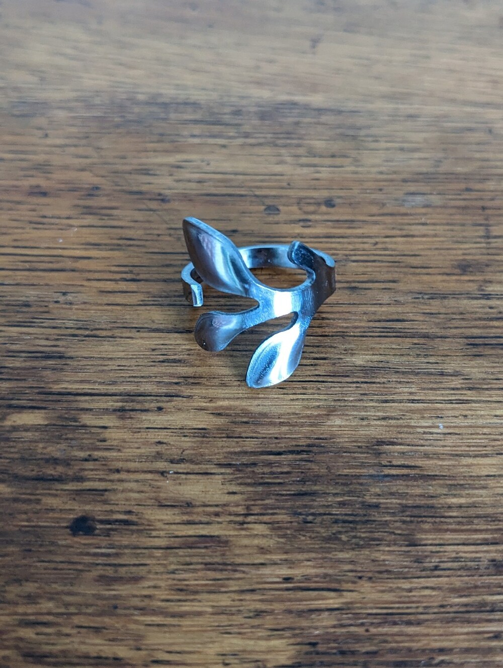 Vintage Spoon Leaf Ring